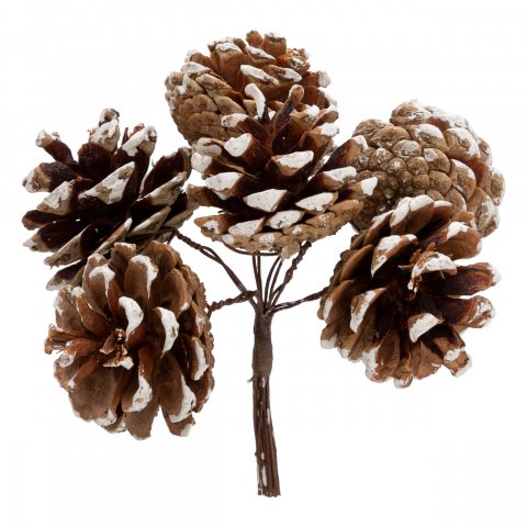 SUJET DE NOEL PDP BOUQUET BT BLANC 12CM