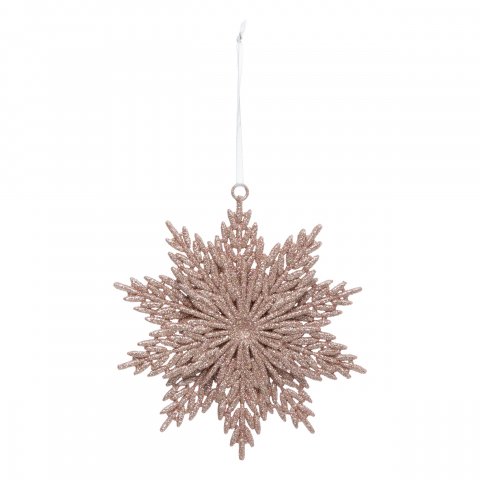 SUJET DE NOEL PLAST FLEUR PAILL RS 12CM