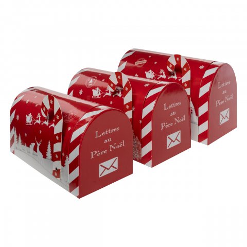BOITES LETTRES ROUGE X3
