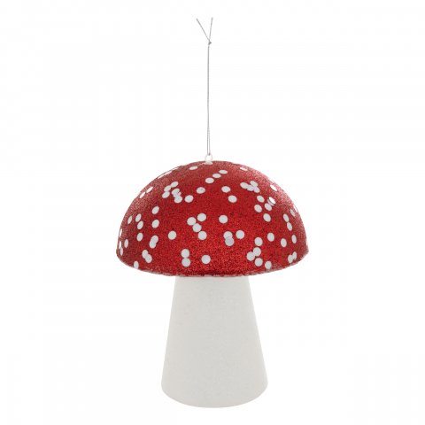 SUJET DE NOEL PLF CHAMPI PAIL RG/BL 18CM