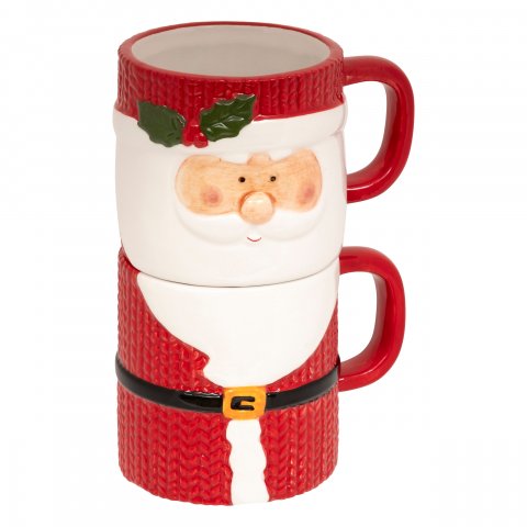 ART DE LA TABLE SET 2 MUG PERE NOEL
