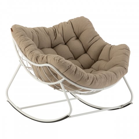 FAUTEUIL BASCULE PAOPAO BLANC
