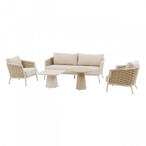 SALON YCONIA ARGILE 5P