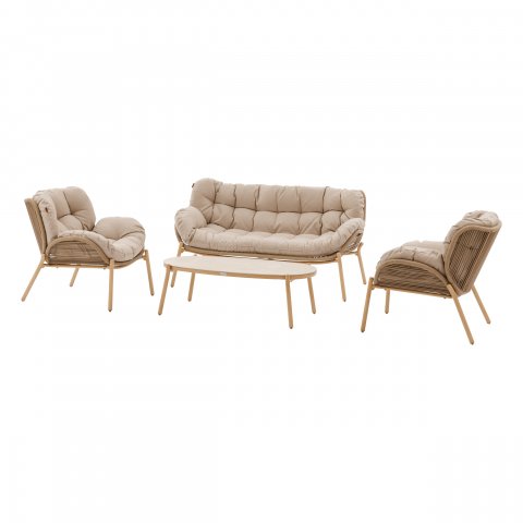 SALON MELOANE 5P TAUPE